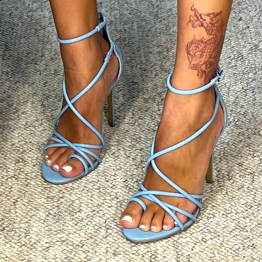 Steve Madden Blue Heels
